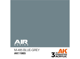 обзорное фото Акрилова фарба M-485 Blue-Grey / Сіро-блакитний AIR АК-interactive AK11865 AIR Series