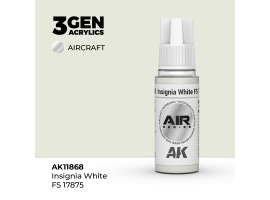 обзорное фото Акрилова фарба Insignia White / Біла Інсигнія (FS17875) AIR АК-interactive AK11868 AIR Series