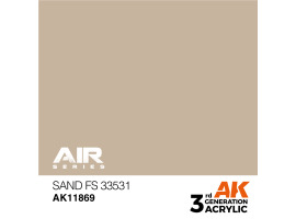 обзорное фото Acrylic paint Sand (FS33531) AIR AK-interactive AK11869 AIR Series