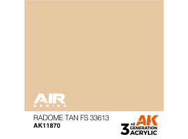 обзорное фото Acrylic paint Radome Tan (FS33613) AIR AK-interactive AK11870 AIR Series