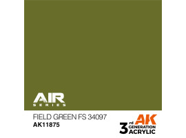обзорное фото Акриловая краска Field Green / Зеленый-полевой (FS34097) AIR АК-интерактив AK11875 AIR Series