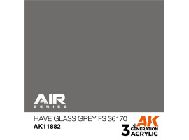 обзорное фото Acrylic paint Have Glass Gray (FS36170) AIR AK-interactive AK11882 AIR Series