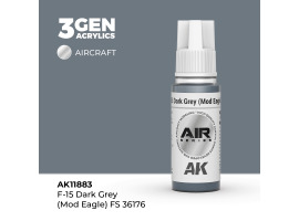 обзорное фото Акриловая краска F-15 Dark Grey (Mod Eagle) / Темно-серый (FS36176) AIR АК-интерактив AK11883 AIR Series