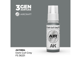 обзорное фото Акриловая краска Dark Gull Grey / Темно-серый (FS36231) AIR АК-интерактив AK11884 AIR Series