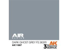 обзорное фото Acrylic paint Dark Ghost Gray (FS36320) AIR AK-interactive AK11887 AIR Series