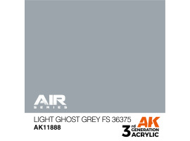 обзорное фото Acrylic paint Light Ghost Gray (FS36375) AIR AK-interactive AK11888 AIR Series