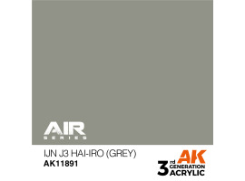 обзорное фото Акрилова фарба IJN J3 Hai-iro (Grey) / Сірий AIR АК-interactive AK11891 AIR Series