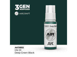 Acrylic paint IJN D1 Deep Green Black AIR AK-interactive AK11893
