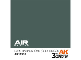 обзорное фото Acrylic paint IJA #3 Hairanshoku (Grey Indigo)  AIR AK-interactive AK11900 AIR Series