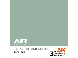 обзорное фото Акриловая краска Grey-Blue 1920-1930 / Серо-голубой 1920-1930 AIR АК-интерактив AK11907 AIR Series