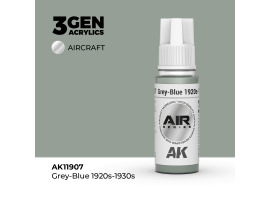 обзорное фото Акрилова фарба Grey-Blue 1920-1930 / Сіро-блакитний 1920-1930 AIR АК-interactive AK11907 AIR Series