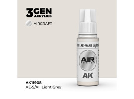 обзорное фото Акриловая краска AE-9/AII Light Grey / Светло-серый AIR АК-интерактив AK11908 AIR Series