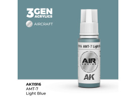 обзорное фото Акрилова фарба AMT-7 Light Blue / AMT-7 Світло-блакитний AIR АК-interactive AK11916 AIR Series