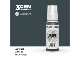 обзорное фото Акрилова фарба AMT-11 Blue-Grey / Сіро-синій AIR АК-interactive AK11917 AIR Series