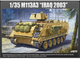 обзорное фото Scale plastic model 1/35  of M113A3 Iraq 2003 APC Academy 13211 Armored vehicles 1/35