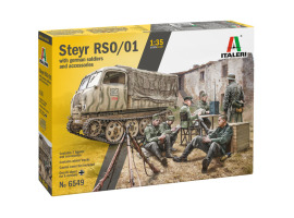 обзорное фото Збірна модель 1/35 Steyr RSO/01 з німецькими солдатами Italeri 6549 Автомобілі 1/35