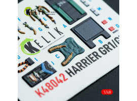 Harrier GR1/GR3 3D декаль інтер'єр для комплекту Kinetic 1/48 KELIK K48042