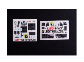 Lockheed Martin F-16 CJ 3D декаль інтер'єр для комплекту Hasegawa 1/48 KELIK K48129