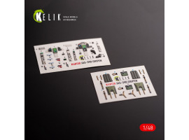 Jas-39 D Gripen 3D декаль інтер'єр для комплекту Italeri 1/48 KELIK K48130