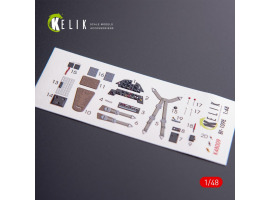 Bf-109E декаль інтер'єр для комплекту WingsyKits 1/48 KELIK K48009