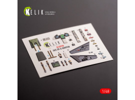 обзорное фото Jas-39 A декаль інтер'єр для комплекту Italeri 1/48 KELIK K48118 3D Декали