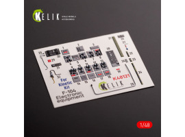 F-104 Series Electrical Equipment декаль интерьер для комплекта Kinetic 1/48 KELIK K48121