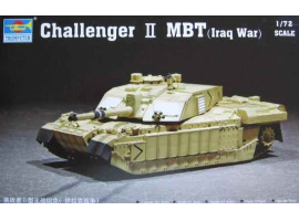 обзорное фото Збірна модель 1/72 британський танк Challenger II MBT(Iraq War) Trumpeter 07215 Бронетехніка 1/72