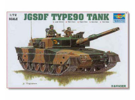 обзорное фото Сборная модель 1/72 японский танк JGSDF TYPE90 Трумпетер 07219 Бронетехника 1/72