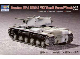 обзорное фото Сборная модель 1/72 советский танк КВ-1 М1941 Трумпетер 07232 Бронетехника 1/72