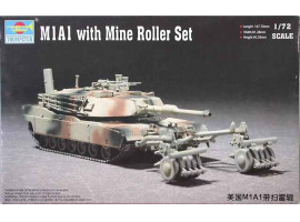обзорное фото M1A1 with Mine Roller Set Бронетехника 1/72