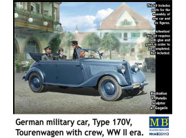 обзорное фото “German military car, Type 170V, Tourenwagen with crew, WW II era”         Cars 1/35