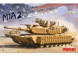 Scale model 1/35 US Main Battle Tank Abrams M1A2 SEP Tusk I/Tusk II Meng TS-026