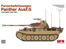 обзорное фото Збірна модель 1/35 Німецький середній танк Panther Ausf.G Panzerbefehlswagen RFM RM-5089 Військова техніка