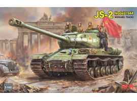 обзорное фото Збірна модель 1/35 Радянський важкий танк JS-2 MODEL 1944 з робочими траками RFM RM-5160 Військова техніка