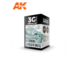 обзорное фото GERMAN PANZER GREY MOD 3G / Набір фарб для обробки автомобілів в німецький Panzer Grey Набори фарб