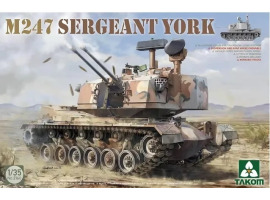 Scale model 1/35 American ZSU M247 Sergeant York Takom 2160