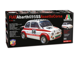 обзорное фото Збірна модель 1/12 автомобіль FIAT Abarth 695SS/Assetto Corsa Italeri 4705 Автомобілі 1/12