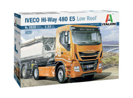 Збірна модель 1/24 вантажний автомобіль/тягач Iveco Hi-Way 480 E5 (low roof) Italeri 3928