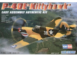 обзорное фото Buildable model of the American fighter P-40E "Kitty hawk" Aircraft 1/72