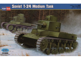 обзорное фото Збірна модель радянського танка T-24 Medium Tank Бронетехніка 1/35