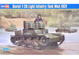 обзорное фото Збірна модель радянського танка T-26 Light Infantry Tank Mod.1931 Бронетехніка 1/35