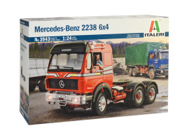 Збірна модель 1/24 Вантажний автомобіль / тягач Mercedes-Benz 2238 6x4 Italeri 3943