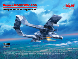 обзорное фото Сборная модель 1/48 Американський штурмовик OV-10 Bronco NOGS ICM 48306 Самолеты 1/48