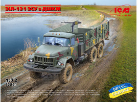 Збірна модель 1/72 Автомобіль ЗіЛ-131 Збройні сили України ДШКМ ICM 72821