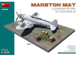 Сборная модель 1/48 Взлетно-посадочная полоса Marston Mat с бочками МиниАрт 49019