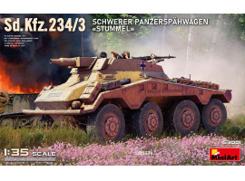 Збірна модель 1/35 Броньована розвідувальна машина Sd.Kfz.234/3 "Stummell" MiniArt 53001