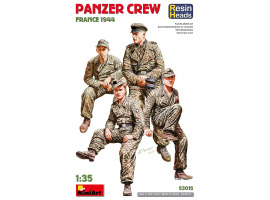 Збірна модель 1/35 Фігури Німецький танковий екіпаж Другої світової війни - Франція, 1944 р. (смоляні голови) MiniArt 53015