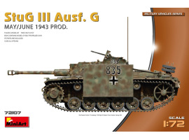обзорное фото Збірна модель 1/72 САУ Штуг ІІІ Ausf. G - Травень/червень 1943 MiniArt 72107 Бронетехніка 1/72