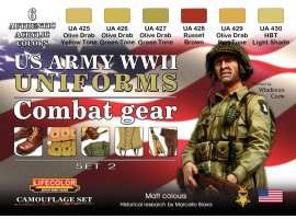 обзорное фото WWII US ARMY UNIFORMS COLOURS SET # 2 Наборы красок