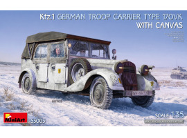 Сборная модель 1/35 Немецкий бронеавтомобиль Kfz.1 типа 170VK с тентом MiniArt 53003